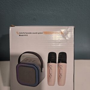 Portable Karaoke Sound System with Microphones